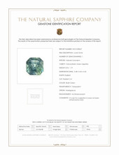 1.19 Ct. Bluish Green Sapphire from Madagascar Scan Report