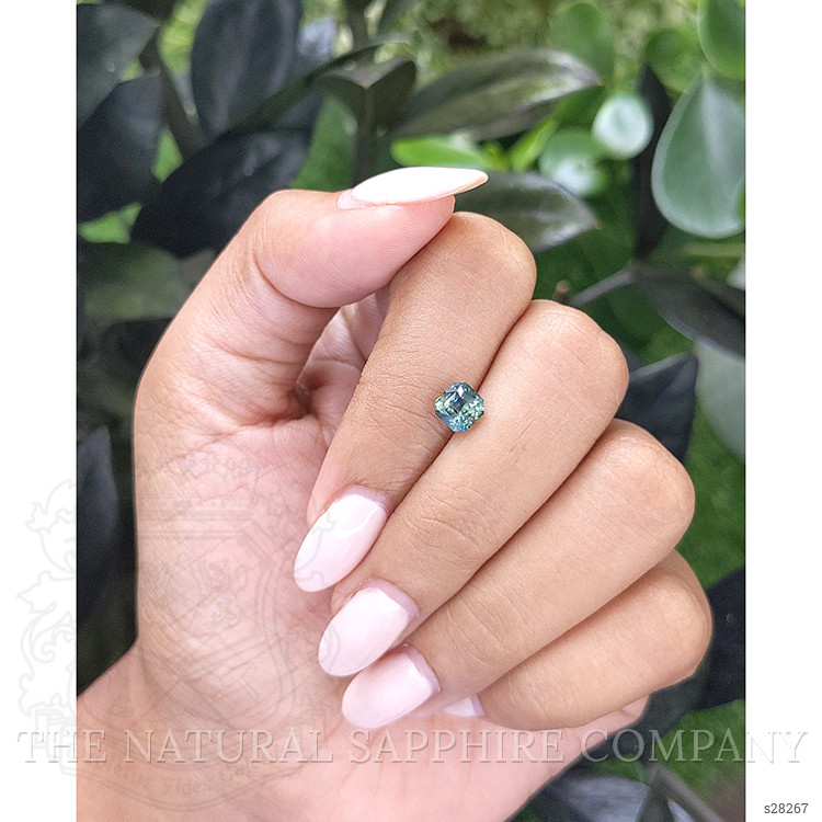 1.19 Ct. Bluish Green Sapphire from Madagascar