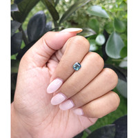 1.05 Ct. Bluish Green Sapphire from Madagascar Life Style