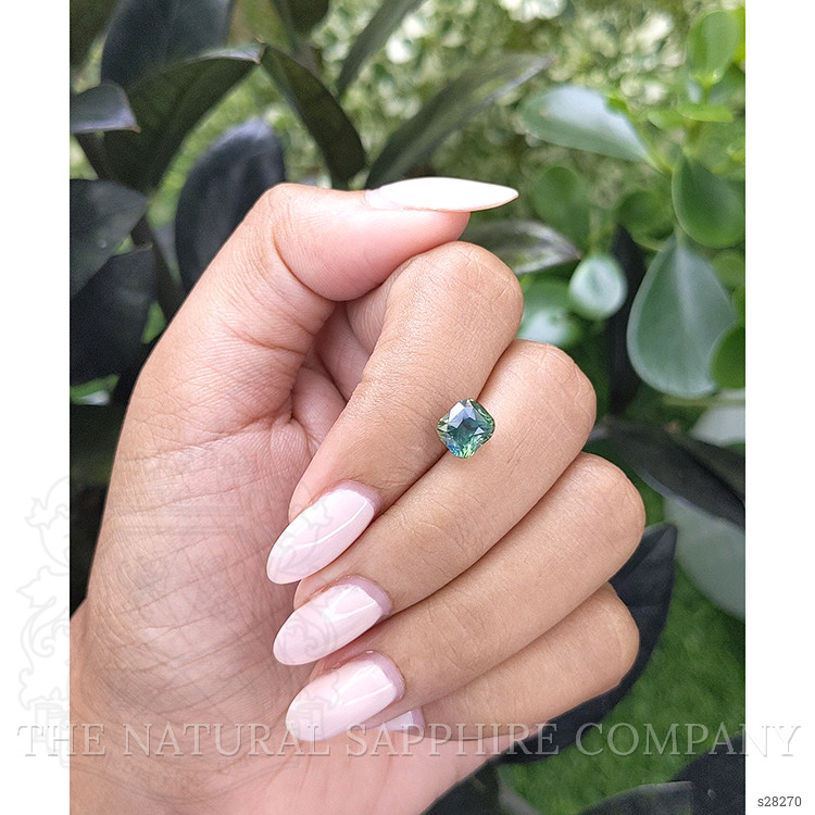 2.28 Ct. Bluish Green Sapphire from Madagascar