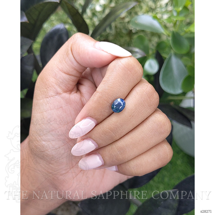 2.07 Ct. Greenish Blue Sapphire from Madagascar