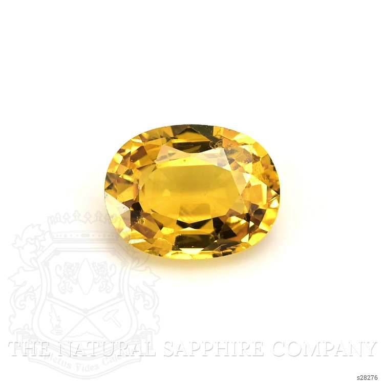 1.57 Ct. Orangish Yellow Sapphire from Ceylon (Sri Lanka)