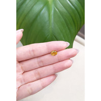 1.57 Ct. Orangish Yellow Sapphire from Ceylon (Sri Lanka) Life Style