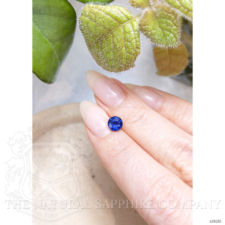 0.87 Ct. Blue Sapphire from Ceylon (Sri Lanka)