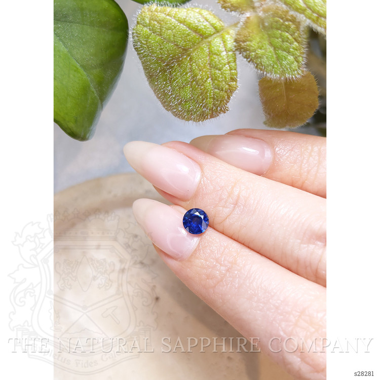 0.87 Ct. Blue Sapphire from Ceylon (Sri Lanka)