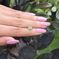 1.53 Ct. Green Sapphire from Madagascar Life Style