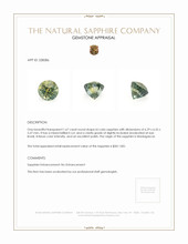 1.67 Ct. Bi Color / Parti Sapphire from Madagascar Appraisal