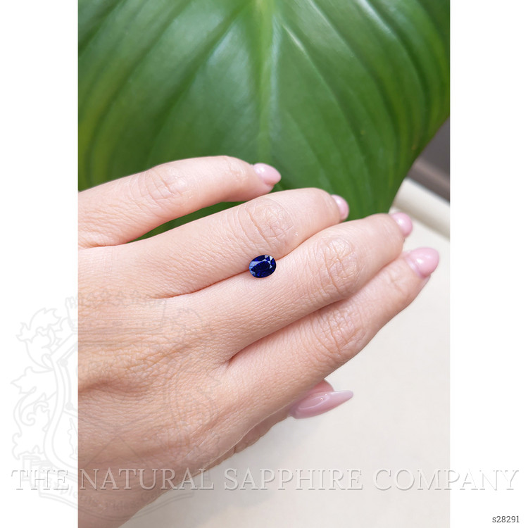 0.78 Ct. Blue Sapphire from Ceylon (Sri Lanka)