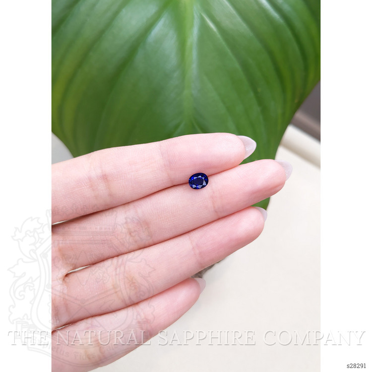 0.78 Ct. Blue Sapphire from Ceylon (Sri Lanka)