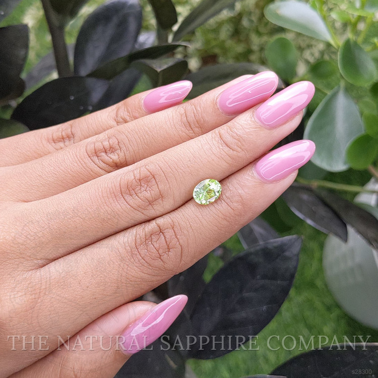 1.71 Ct. Yellowish Green Sapphire from Madagascar