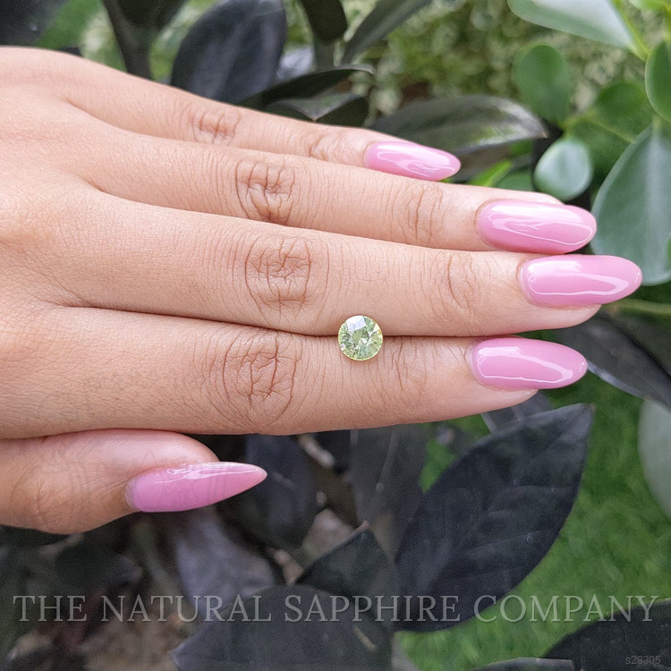 1.58 Ct. Yellowish Green Sapphire from Madagascar