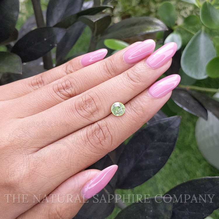 1.58 Ct. Yellowish Green Sapphire from Madagascar