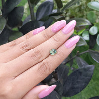 2.05 Ct. Yellowish Green Sapphire from Madagascar Life Style