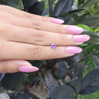 0.78 Ct. Pinkish Purple Sapphire from Ceylon (Sri Lanka) Life Style