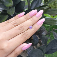 0.78 Ct. Pinkish Purple Sapphire from Ceylon (Sri Lanka) Life Style