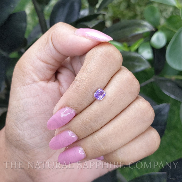 0.78 Ct. Pinkish Purple Sapphire from Ceylon (Sri Lanka)