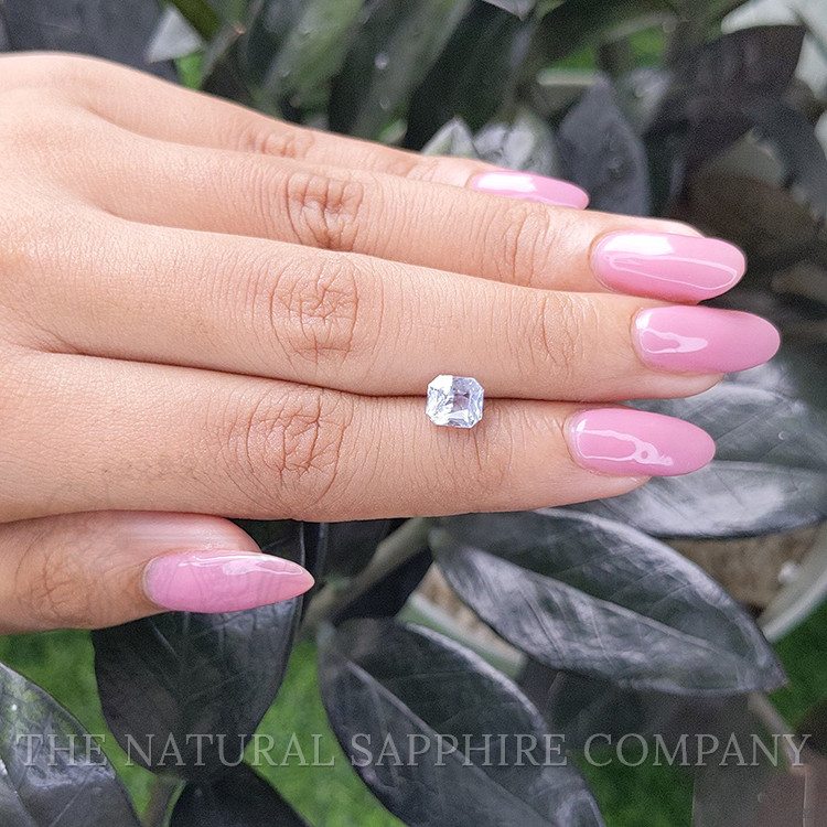 1.76 Ct. White Sapphire from Ceylon (Sri Lanka)