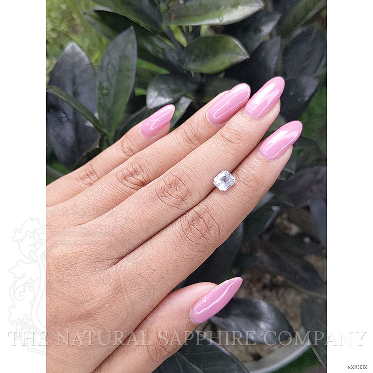 1.76 Ct. White Sapphire from Ceylon (Sri Lanka)