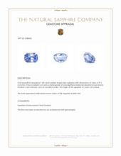 1.08 Ct. Blue Sapphire from Ceylon (Sri Lanka) Appraisal