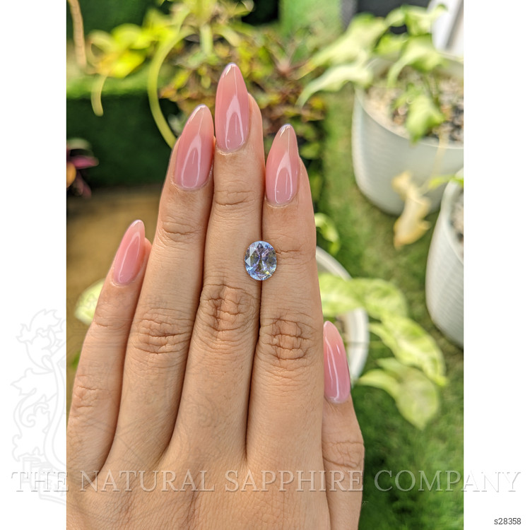 2.19 Ct. Bi Color Sapphire from Ceylon (Sri Lanka)