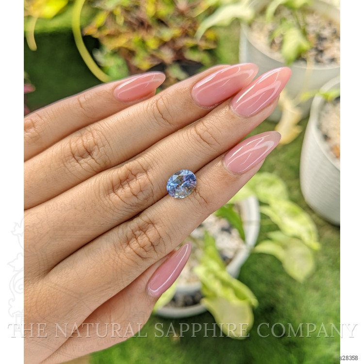 2.19 Ct. Bi Color Sapphire from Ceylon (Sri Lanka)