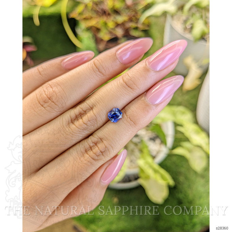 1.33 Ct. Blue Sapphire from Ceylon (Sri Lanka)