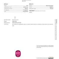 3.83 Ct. Purplish Pink Sapphire from Thailand Scan Report