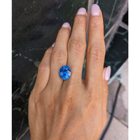 9.77 Ct. Blue Sapphire from Ceylon (Sri Lanka) Life Style