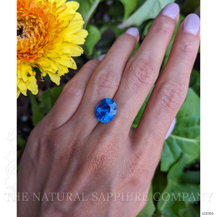 9.77 Ct. Blue Sapphire from Ceylon (Sri Lanka)