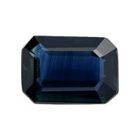0.80 Ct.Tw. Emerald Cut Sapphire