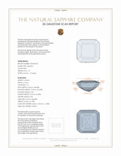 1.21 Ct. Blue Sapphire from Ceylon (Sri Lanka) 3 D Scan Report