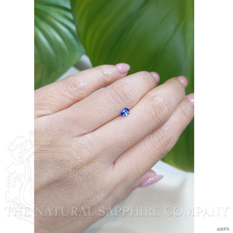 0.35 Ct. Blue Sapphire from Ceylon (Sri Lanka)