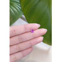 0.49 Ct. Pinkish Purple Sapphire from Ceylon (Sri Lanka) Life Style