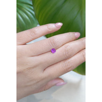 0.49 Ct. Pinkish Purple Sapphire from Ceylon (Sri Lanka) Life Style