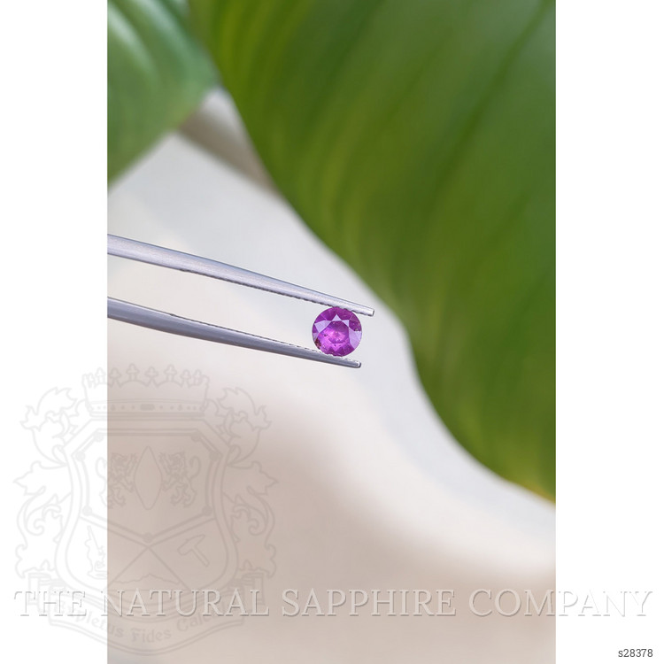 0.49 Ct. Pinkish Purple Sapphire from Ceylon (Sri Lanka)