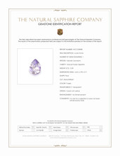 0.58 Ct. Purple Sapphire from Ceylon (Sri Lanka) Scan Report