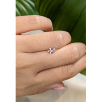 0.74 Ct. Peach Sapphire from Ceylon (Sri Lanka) Life Style