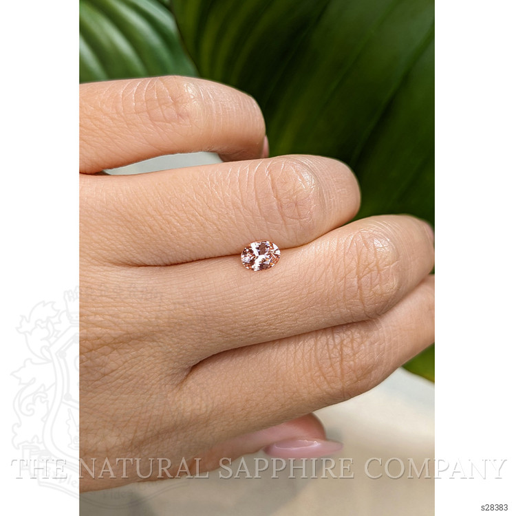 0.74 Ct. Peach Sapphire from Ceylon (Sri Lanka)