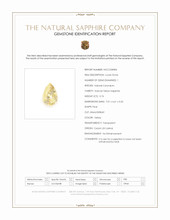 0.76 Ct. Yellow Sapphire from Ceylon (Sri Lanka) Scan Report