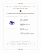 0.93 Ct. Purple Sapphire from Ceylon (Sri Lanka) Scan Report