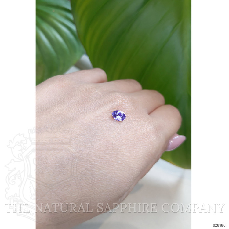 0.93 Ct. Purple Sapphire from Ceylon (Sri Lanka)