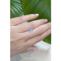 1.05 Ct. Greyish Blue Sapphire from Ceylon (Sri Lanka) Life Style