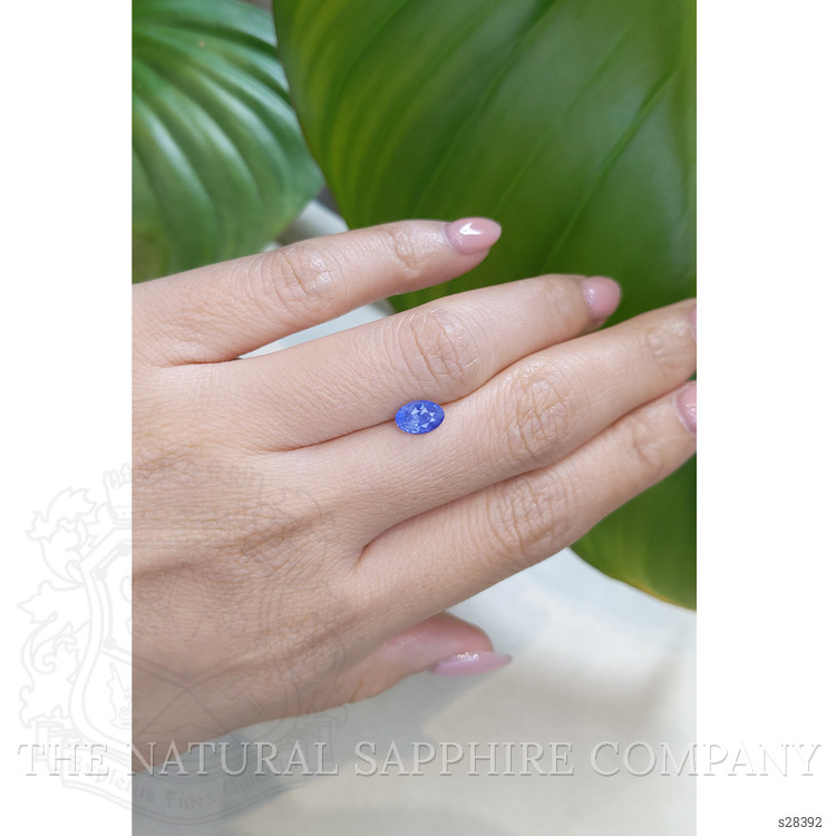 1.10 Ct. Blue Sapphire from Ceylon (Sri Lanka)