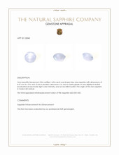 4.04 Ct. Blue Star Sapphire from Ceylon (Sri Lanka) Appraisal