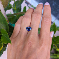 1.95 Ct. Blue Sapphire from Ceylon (Sri Lanka) Life Style