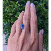 4.97 Ct. Blue Sapphire from Ceylon (Sri Lanka) Life Style