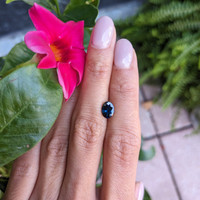 1.46 Ct. Greenish Blue Sapphire from Ceylon (Sri Lanka) Life Style