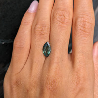 2.33 Ct. Green Sapphire from Madagascar Life Style