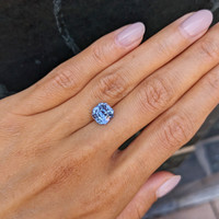 3.75 Ct. Blue Sapphire from Ceylon (Sri Lanka) Life Style