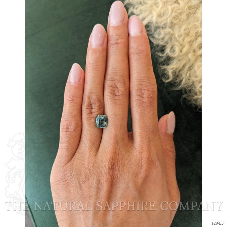 3.11 Ct. Bluish Green Sapphire from Madagascar